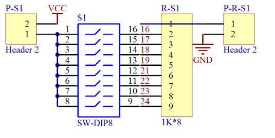 SAB编码开关工作电路原理图